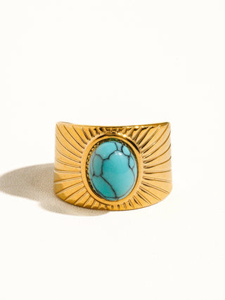 Mya Adjustable Turquoise Ring