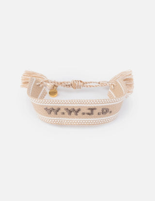 Embroidered WWJD Bracelet (more colors)