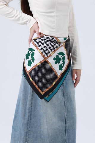 Lucky Reversible Silk Scarf