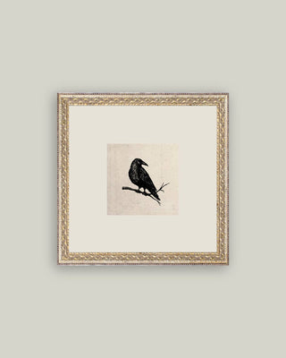 Crow Framed Antique Art