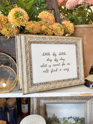 Little By Little Framed Wall Art