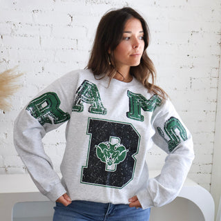 Badin Rams Heather Gray Sweatshirt