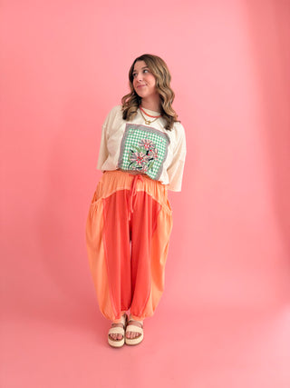 The Freestyle Pants - Peachy Coral