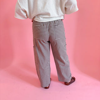 Gingham Cargo Pant