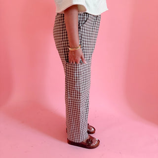 Gingham Cargo Pant
