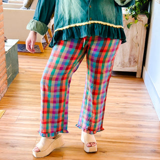 Playful Plaid Pants