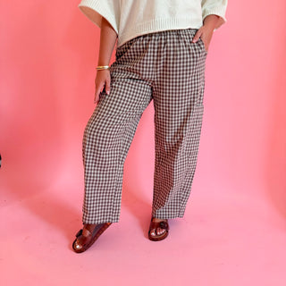 Gingham Cargo Pant