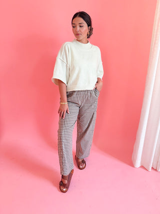 Maddie Short Sleeve Sweater - Ivory