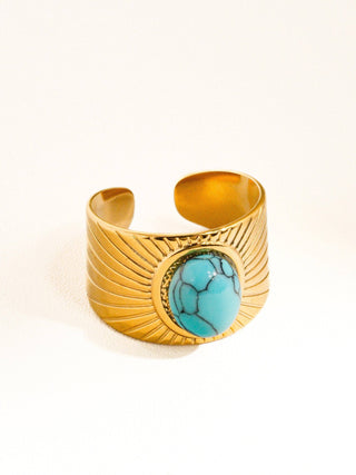 Mya Adjustable Turquoise Ring