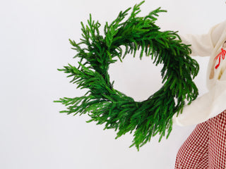 22" Round Faux Fir Wreath *Online Exclusive*