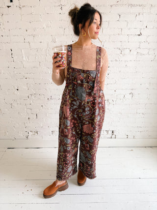Mari Floral Overall - Brown