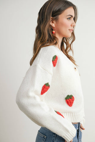 Strawberry Cardigan