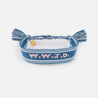 Embroidered WWJD Bracelet (more colors)