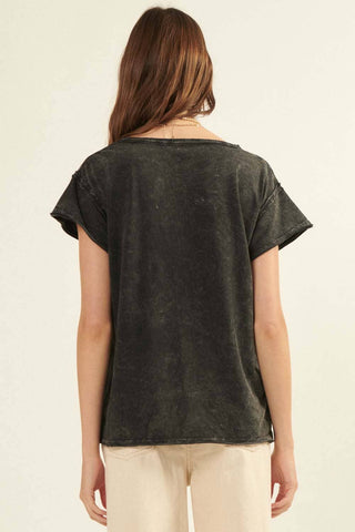 Mineral Washed Lived-In Tee