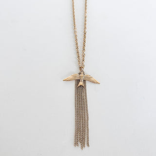 Fringed Bird Necklace
