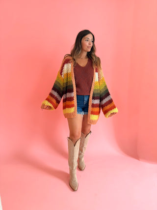 Maisie Multi-Colored Cardigan- Autumn