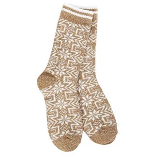 Holiday Geo Gingerbread Socks