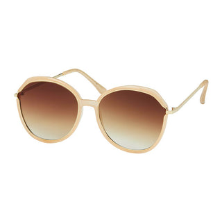 Round Metal Inlay Sunglasses