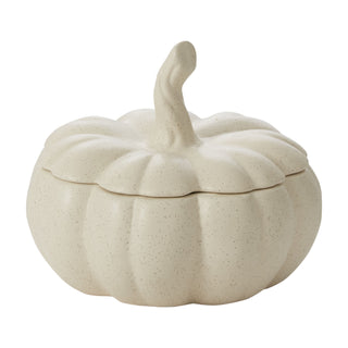 Lidded Ceramic Pumpkin