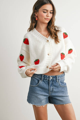 Strawberry Cardigan