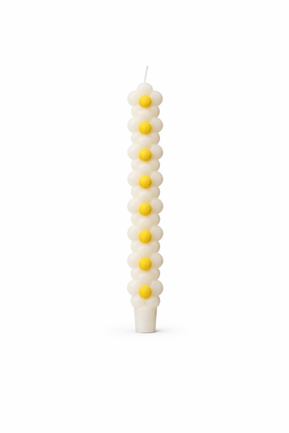 Daisy Taper Candle Single