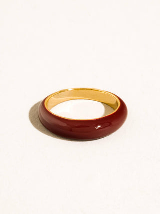 Lottie Enamel Band Ring - Red