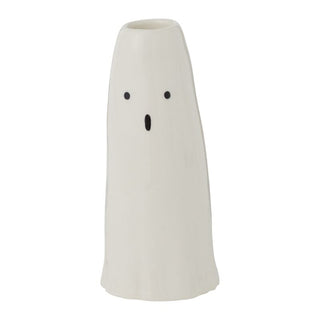 Ceramic Ghost Taper Candle Holder Single