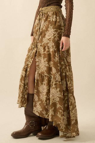 Maple Bloom Maxi Skirt