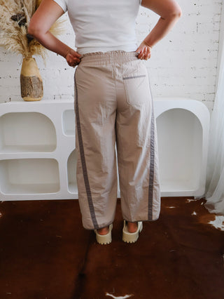 Taupe Track Pants