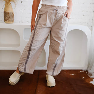 Taupe Track Pants