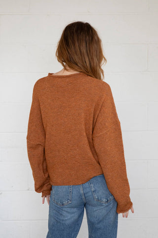 The Perfect Piper Cardigan - Rust