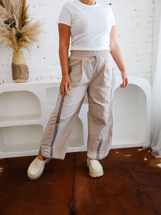 Taupe Track Pants