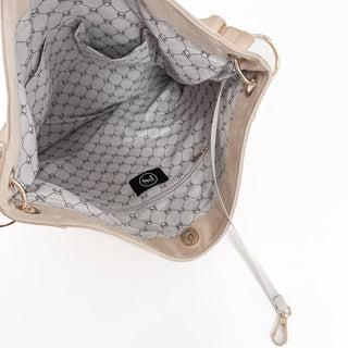 Jovi Rivet Hobo Bag - Brown