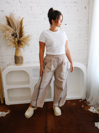 Taupe Track Pants