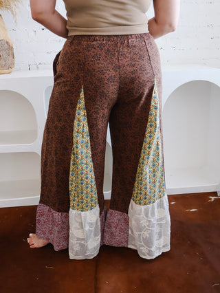 Salem Patchwork Wide Leg Pants