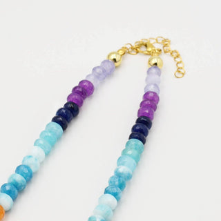 Bahrain Colorful Gemstone + Pearl Necklace