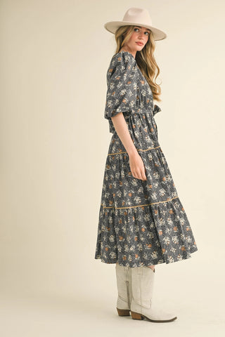 Honey Thistle Midi Dress