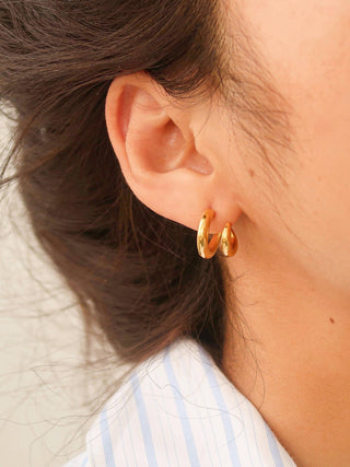 Double Up Hoop Earring