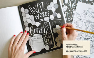 Chalk It Up Grace: Coloring Book of Removable Wall Art