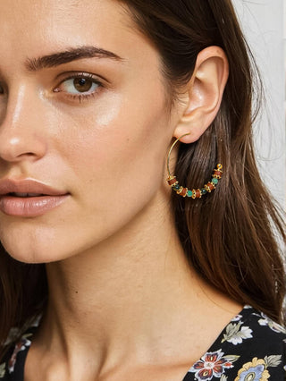 Truly Boho Natural Stone Beaded Earrings