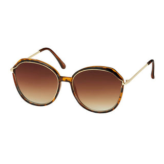 Round Metal Inlay Sunglasses