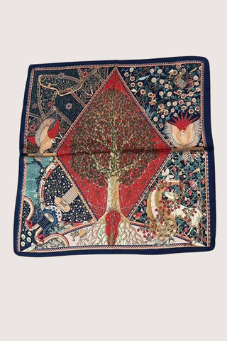 Tree of Life Luxe Satin Scarf