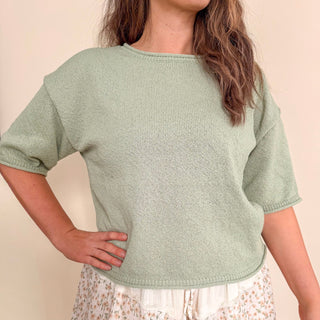 Eliza Short Sleeve Top - Sage
