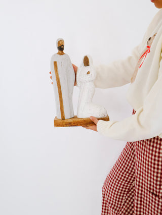 Bethlehem Nativity Wooden Statue *online exclusive*