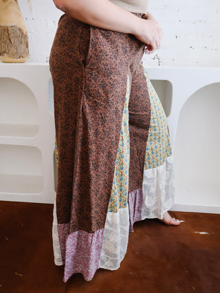 Salem Patchwork Wide Leg Pants