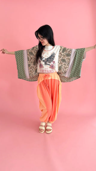 Free Bird Graphic Kantha Top