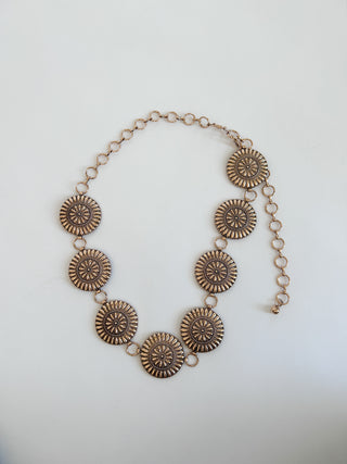 Circle Concho Chain Belt