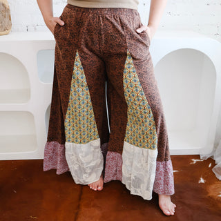 Salem Patchwork Wide Leg Pants