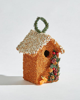 Christmas Cottage Bird Feeder