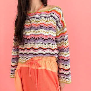 Dreamweaver Colorful Crochet Top